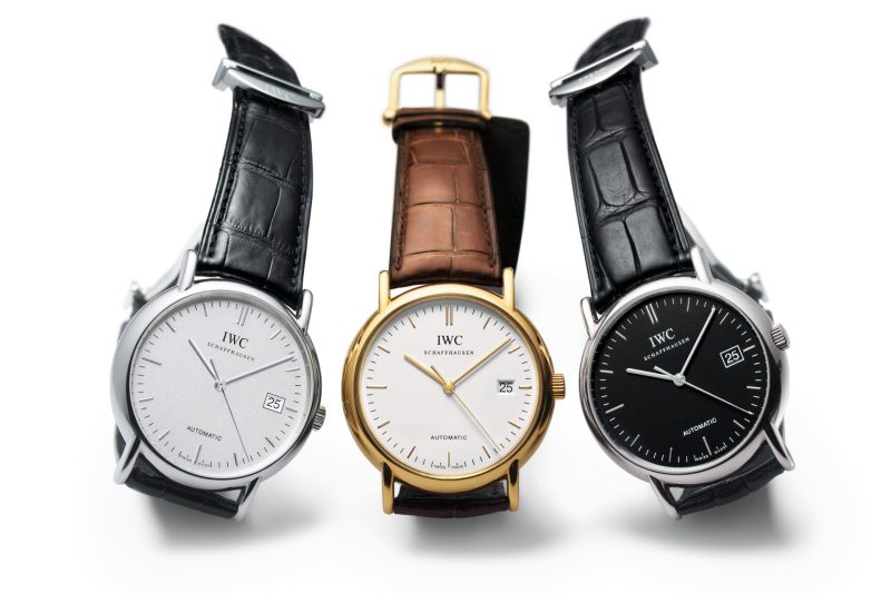 Image showing three Portofino watches on the white background,Image showing three Portofino watches on the white background